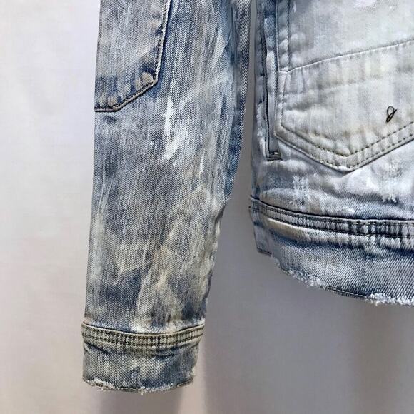 Preme NWT Light Stone Wash Jean Jacket Men M - Picture 7 of 16